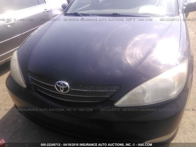 4T1BE30K83U187168 - 2003 TOYOTA CAMRY LE/XLE/SE BLACK photo 6