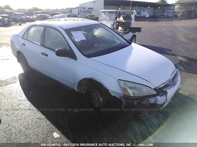 1HGCM56176A184632 - 2006 HONDA ACCORD VALUE WHITE photo 1