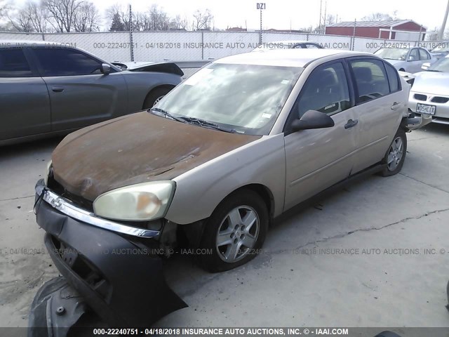 1G1ZT54805F208775 - 2005 CHEVROLET MALIBU LS 棕色 照片 2