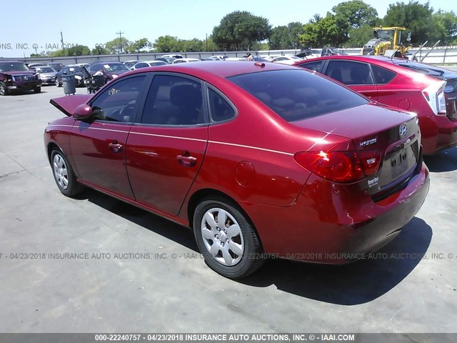 KMHDU46D89U641292 - 2009 HYUNDAI ELANTRA GLS/SE RED photo 3