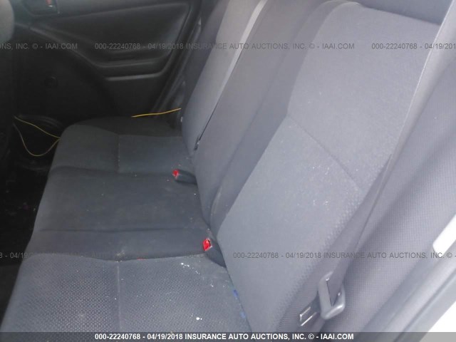 2T1KR32E83C048476 - 2003 TOYOTA COROLLA MATRIX XR SILVER photo 8