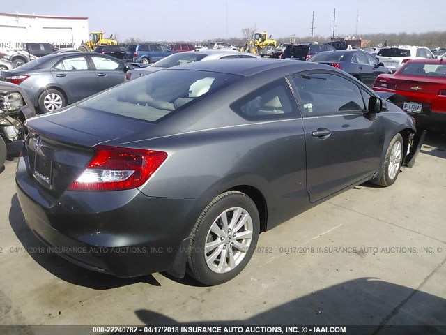 2HGFG3B11CH512560 - 2012 HONDA CIVIC EXL 灰色 照片 4