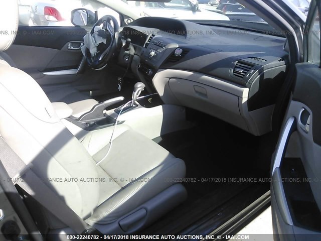 2HGFG3B11CH512560 - 2012 HONDA CIVIC EXL 灰色 照片 5