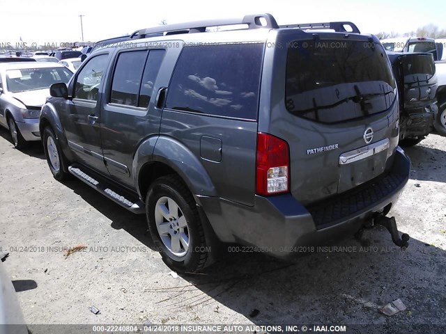 5N1AR18B29C612178 - 2009 NISSAN PATHFINDER S/LE/SE GRAY photo 3