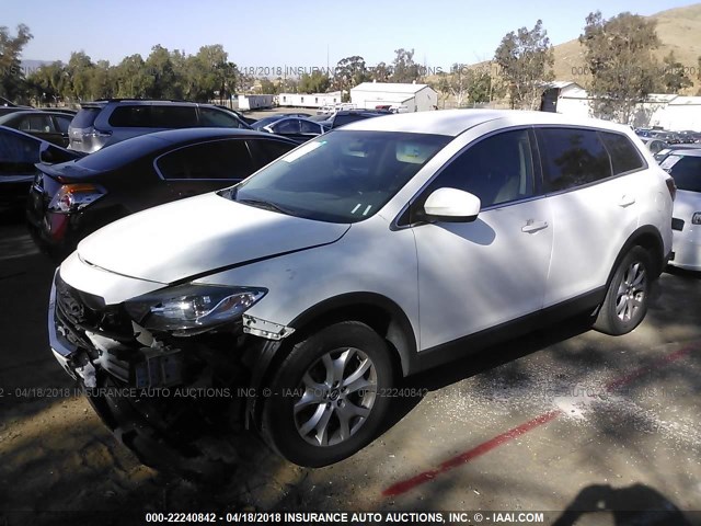 JM3TB2BV1D0424179 - 2013 MAZDA CX-9 SPORT WHITE photo 2