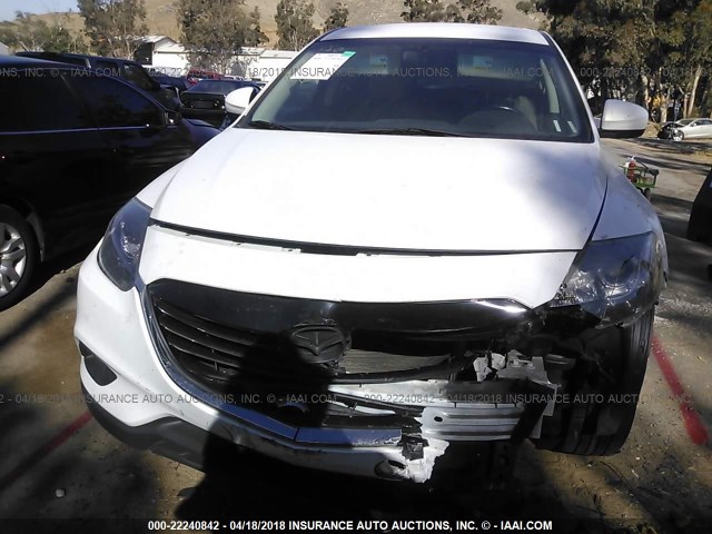 JM3TB2BV1D0424179 - 2013 MAZDA CX-9 SPORT WHITE photo 6