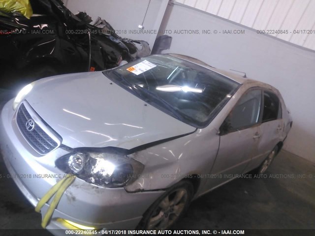 2T1BY32E35C356323 - 2005 TOYOTA COROLLA XRS SILVER photo 6