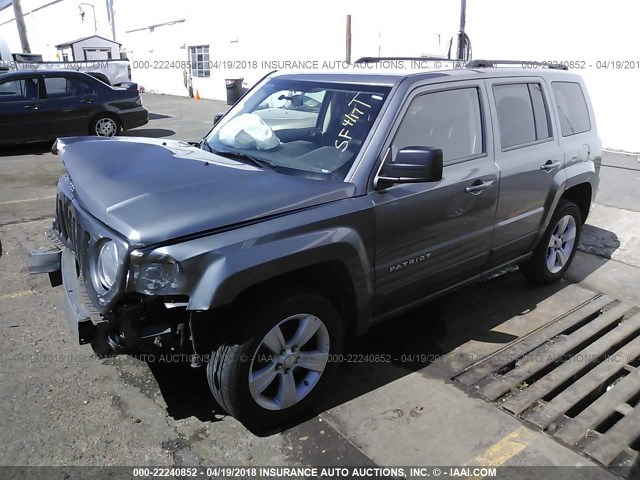 1J4NF1GB7BD275162 - 2011 JEEP PATRIOT SPORT GRAY photo 2