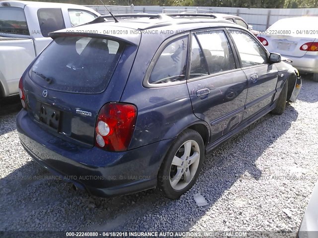 JM1BJ246931135833 - 2003 MAZDA PROTEGE PR5 BLUE photo 4