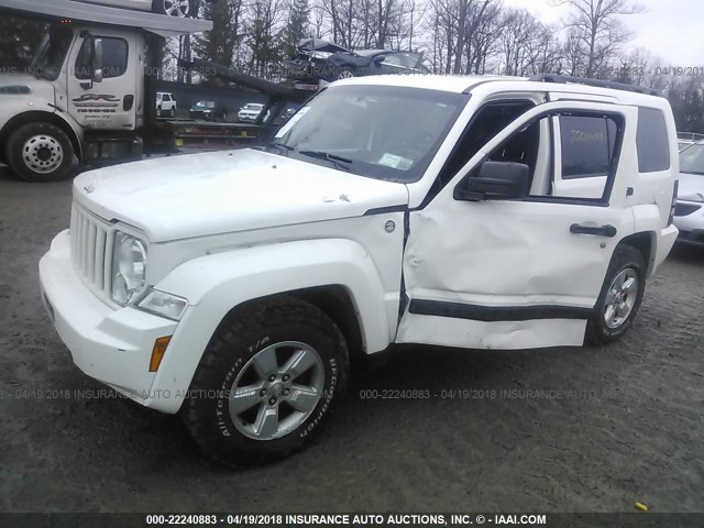 1J4PN2GK3AW116045 - 2010 JEEP LIBERTY SPORT WHITE photo 2