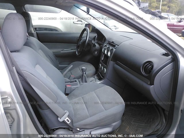 1YVHP80D855M03549 - 2005 MAZDA 6 S SILVER photo 5