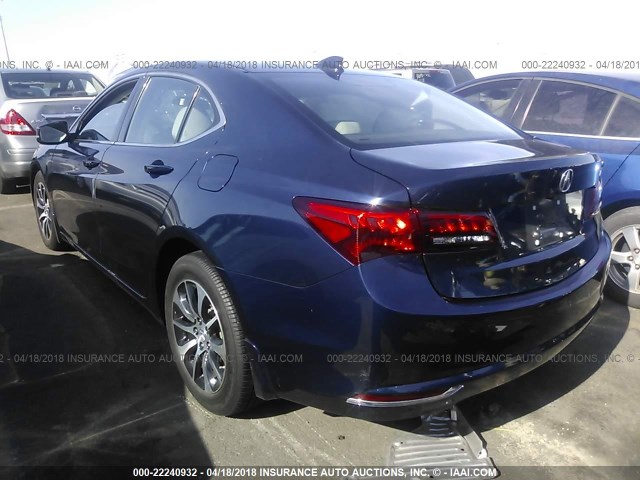 19UUB1F3XGA013086 - 2016 ACURA TLX BLUE photo 3