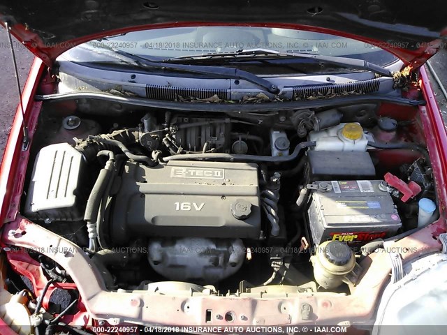 KL1TJ62664B182755 - 2004 CHEVROLET AVEO LS 红色 照片 10