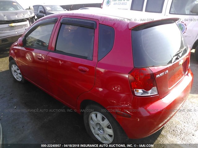 KL1TJ62664B182755 - 2004 CHEVROLET AVEO LS 红色 照片 3