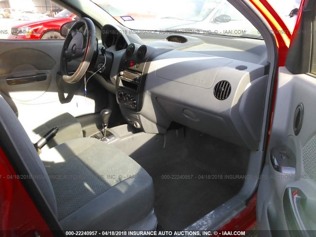 KL1TJ62664B182755 - 2004 CHEVROLET AVEO LS 红色 照片 5