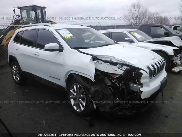 1C4PJMDB7FW763234 - 2015 JEEP CHEROKEE LIMITED WHITE photo 1