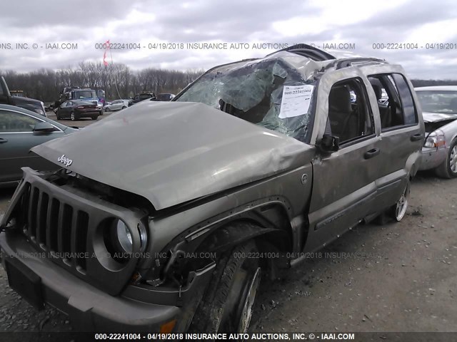 1J4GL38K95W679889 - 2005 JEEP LIBERTY RENEGADE GOLD photo 6