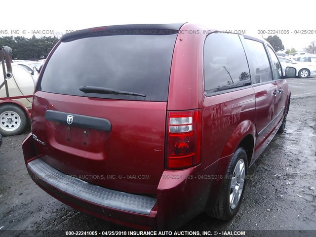 2D8HN44H88R603471 - 2008 DODGE GRAND CARAVAN SE RED photo 6