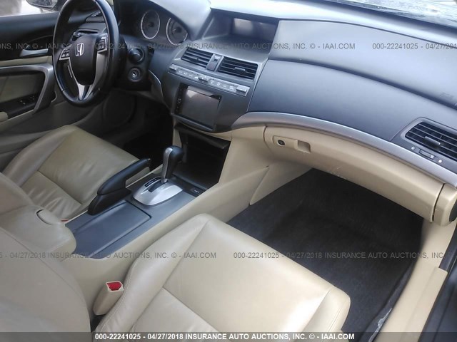 1HGCS2B83AA000822 - 2010 HONDA ACCORD EXL GRAY photo 5