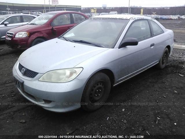1HGEM21115L077805 - 2005 HONDA CIVIC DX VP Gümüş foto 2