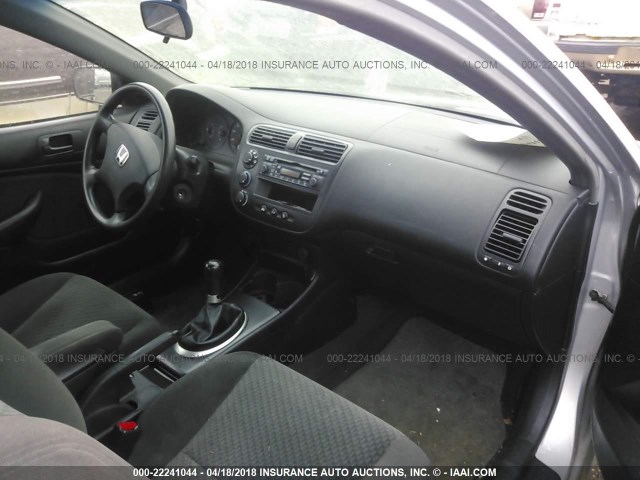 1HGEM21115L077805 - 2005 HONDA CIVIC DX VP Gümüş foto 5
