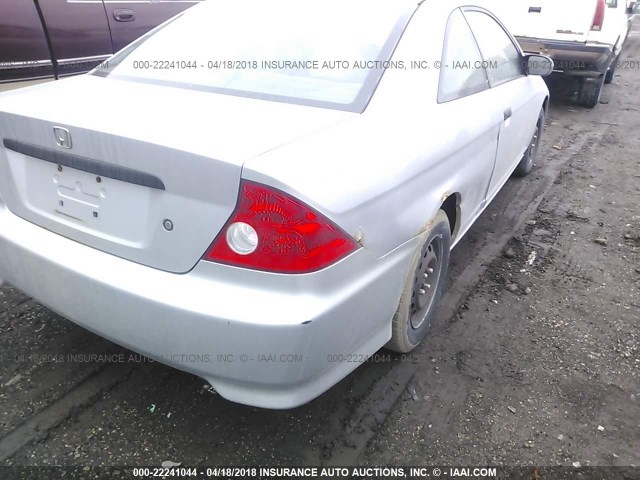 1HGEM21115L077805 - 2005 HONDA CIVIC DX VP Gümüş foto 6