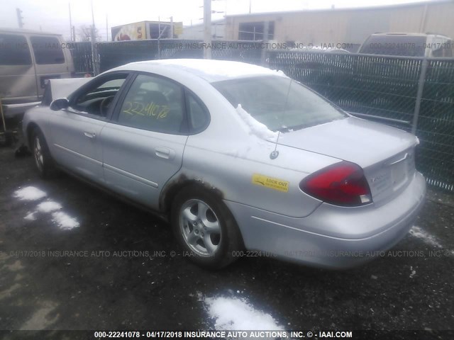 1FAFP55243G248072 - 2003 FORD TAURUS SES SILVER photo 3