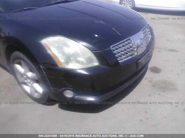 1N4BA41E84C863050 - 2004 NISSAN MAXIMA SE/SL BLACK photo 6