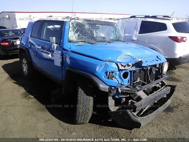 JTEZU11F970005790 - 2007 TOYOTA FJ CRUISER BLUE photo 1