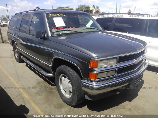 3GNFK16R5XG185062 - 1999 CHEVROLET SUBURBAN K1500 GRAY photo 1