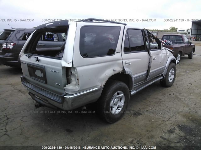 JT3HN87R8W0188867 - 1998 TOYOTA 4RUNNER LIMITED SILVER photo 4