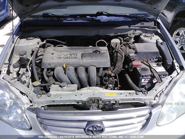 1NXBR32E14Z224011 - 2004 TOYOTA COROLLA CE/LE/S SILVER photo 10