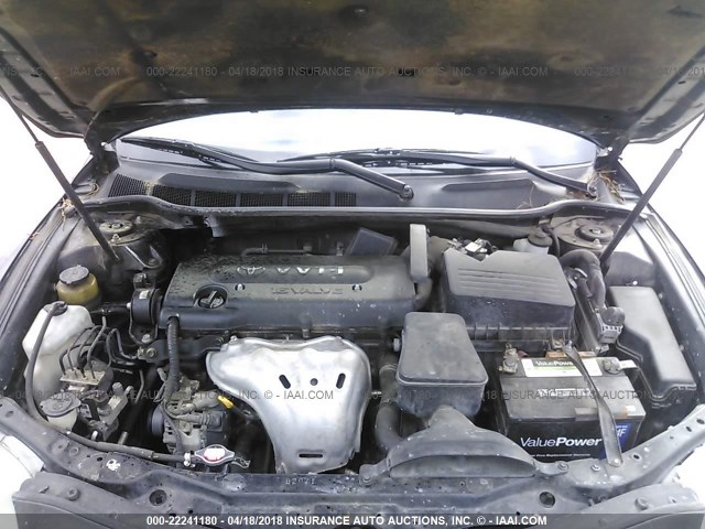 4T1BE46K67U609974 - 2007 TOYOTA CAMRY NEW GENERAT CE/LE/XLE/SE BLACK photo 10