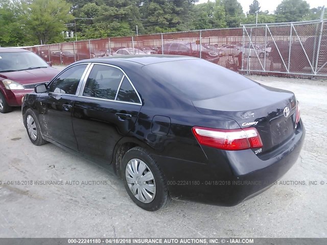 4T1BE46K67U609974 - 2007 TOYOTA CAMRY NEW GENERAT CE/LE/XLE/SE BLACK photo 3