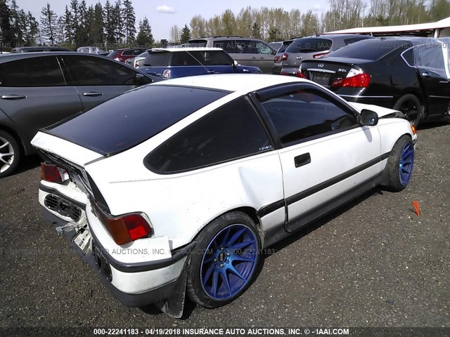 JHMED8351JS005745 - 1988 HONDA CIVIC CRX DX WHITE photo 4