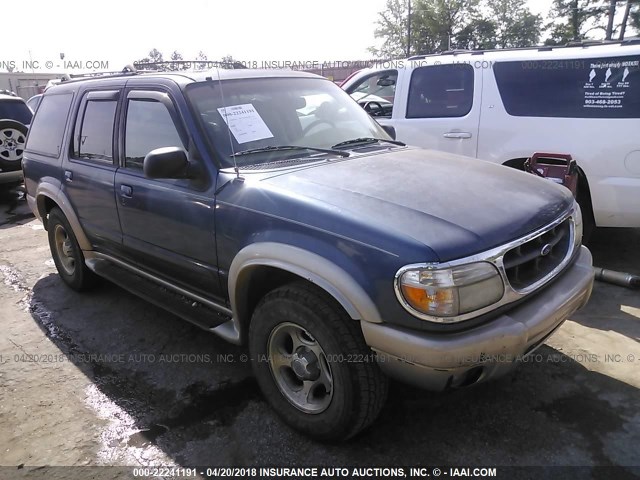 1FMZU74E0YZB28459 - 2000 FORD EXPLORER EDDIE BAUER BLUE photo 1