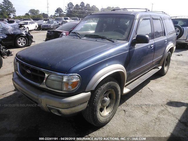 1FMZU74E0YZB28459 - 2000 FORD EXPLORER EDDIE BAUER BLUE photo 2