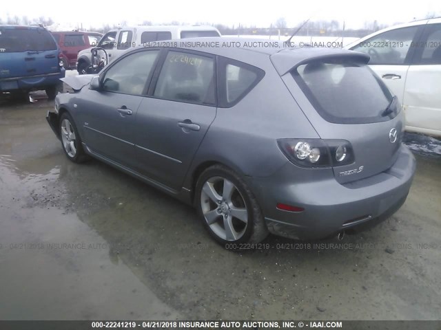 JM1BK343061516712 - 2006 MAZDA 3 HATCHBACK GRAY photo 3