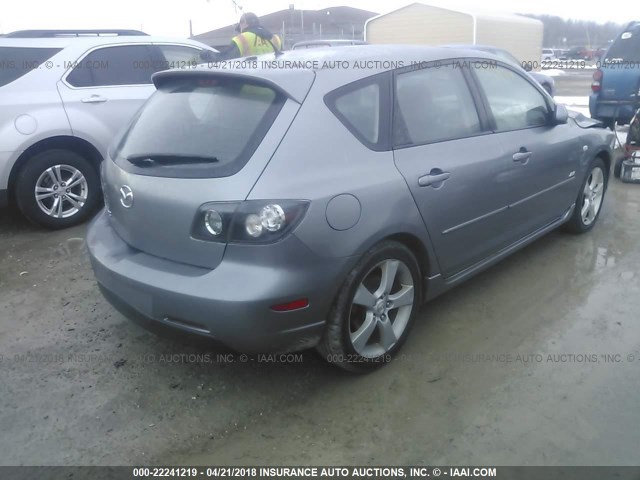 JM1BK343061516712 - 2006 MAZDA 3 HATCHBACK GRAY photo 4