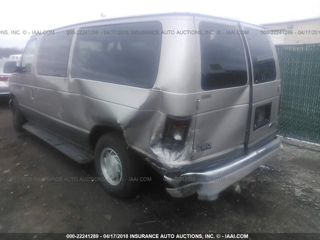 1FMRE11L42HB24960 - 2002 FORD ECONOLINE E150 WAGON GOLD photo 6