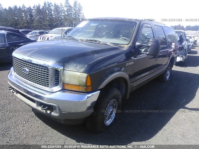 1FMNU43S2YEE34283 - 2000 FORD EXCURSION LIMITED BLACK photo 2