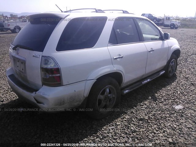 2HNYD18914H523698 - 2004 ACURA MDX TOURING WHITE photo 4