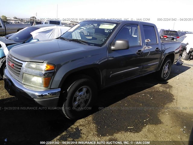 1GTCS43E588202559 - 2008 GMC CANYON SLE/SLT GRAY photo 2