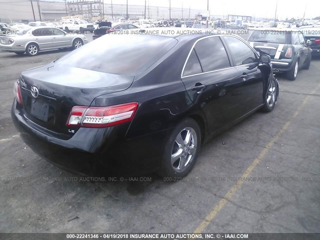 4T1BF3EK6AU071504 - 2010 TOYOTA CAMRY SE/LE/XLE BLACK photo 4