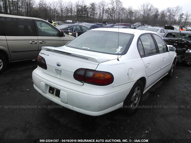 1G1NE52J53M714478 - 2003 CHEVROLET MALIBU LS თეთრი ფოტო 4
