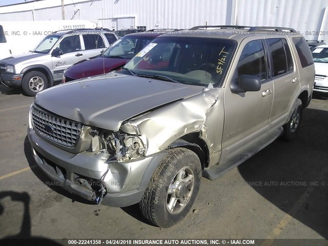 1FMZU73E12UC76724 - 2002 FORD EXPLORER XLT TAN photo 2