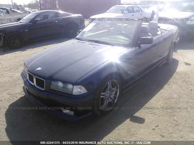 WBABK8320TET93968 - 1996 BMW 328 IC AUTOMATIC BLUE photo 2