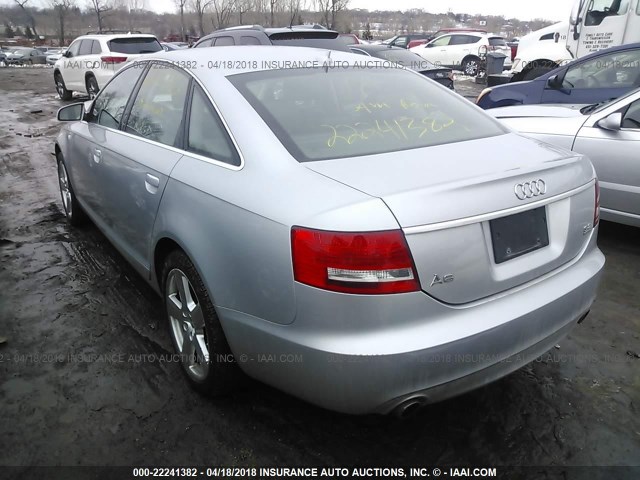 WAUDH74F48N020703 - 2008 AUDI A6 3.2 QUATTRO SILVER photo 3