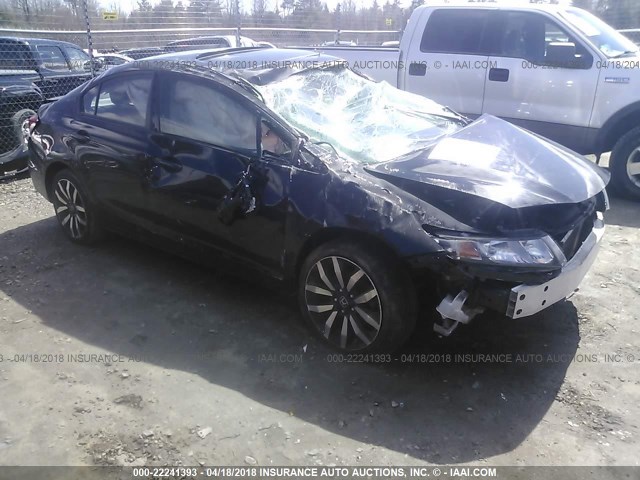 2HGFB2F96EH523503 - 2014 HONDA CIVIC EXL 黑色 照片 1