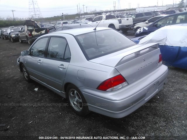 JA3AJ86E63U012006 - 2003 MITSUBISHI LANCER OZ RALLY SILVER photo 3